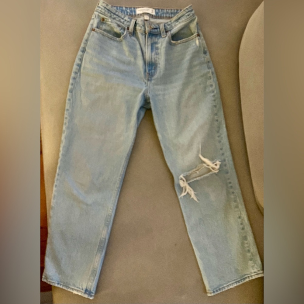 Abercrombie & Fitch The Vintage Straight High Rise Jeans Curve Love Short